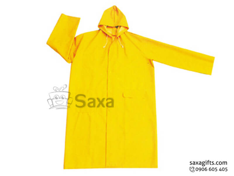 Rain jacket with logo printed as demand