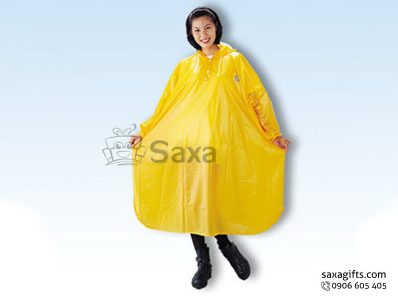 Rain jacket with logo printed as demand