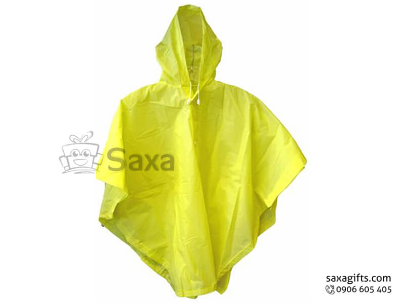 Kid raincoat with logo printed and in unique V form