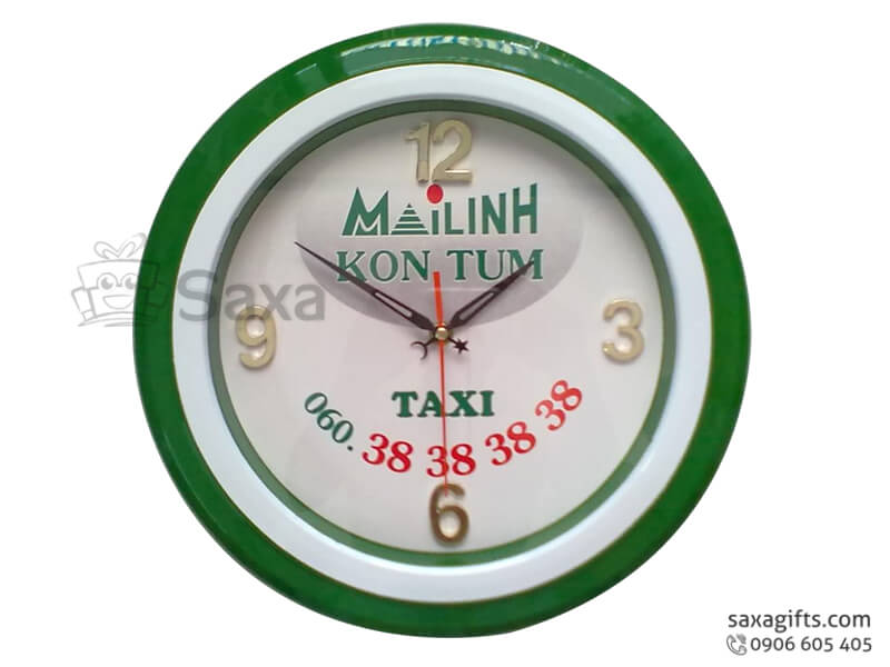 Clock with MB logo printed and 2 colour mixed border