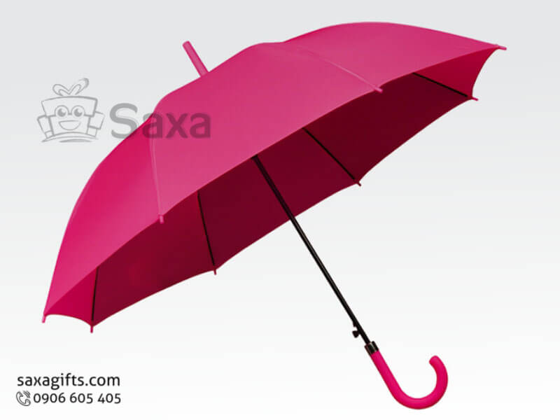 Straight umbrella question mark handle and pink 2 ya cover
