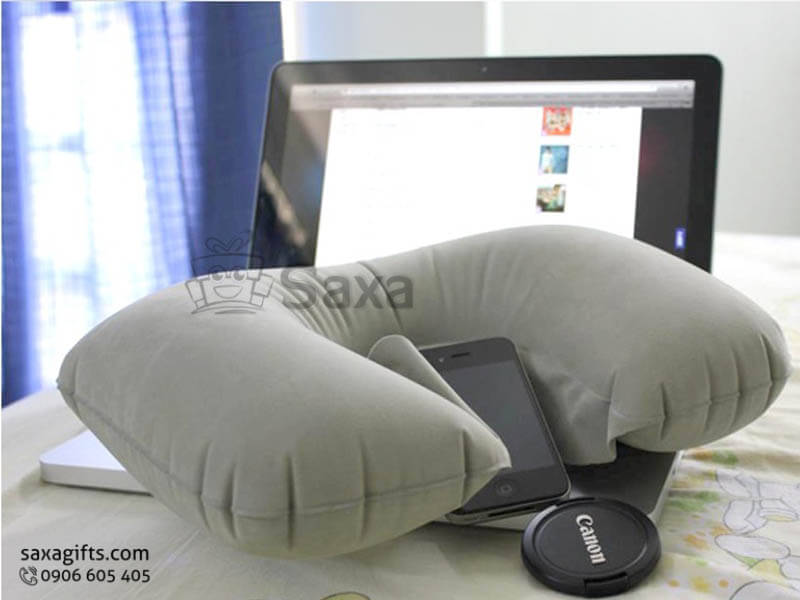 Neck pillow with logo printed and various colour choices