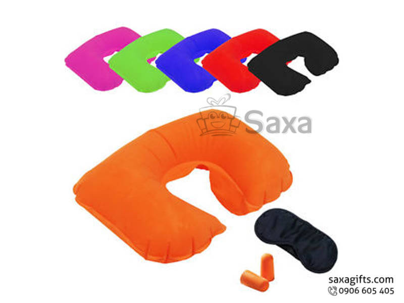 Neck pillow with logo printed and various colour choices