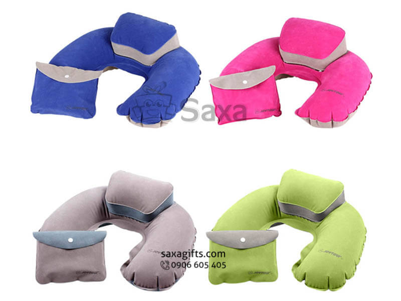 Neck pillow with logo printed, head holding piece in various colours