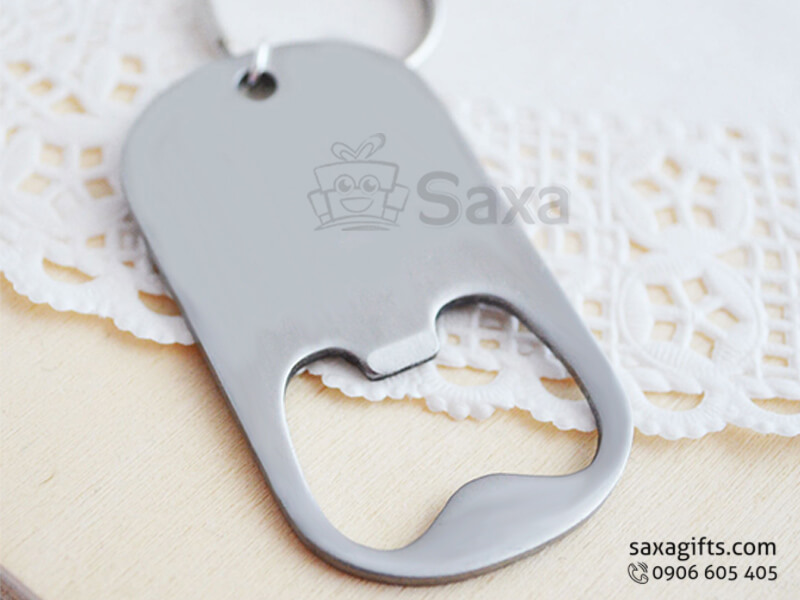 Beer Opener with logo printed, made from inox in medal shape