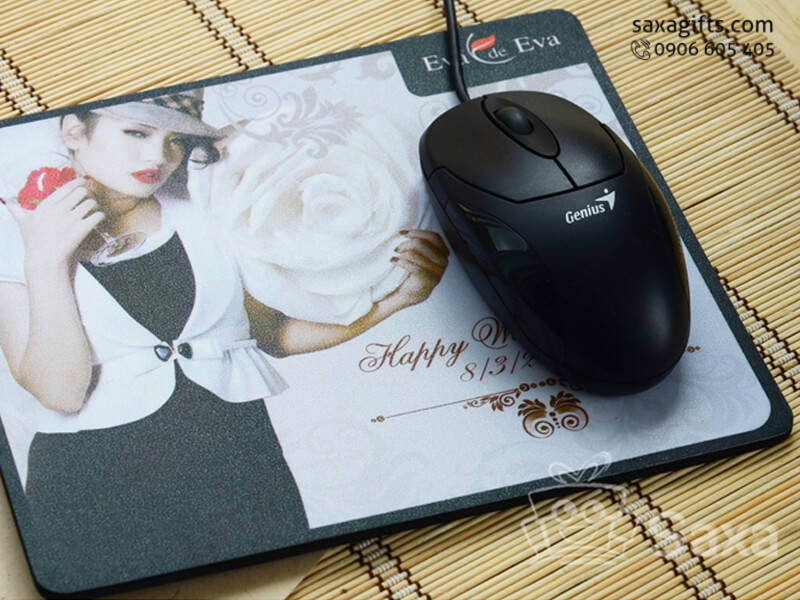 Mouse Pad with promoting message printed for 8th March