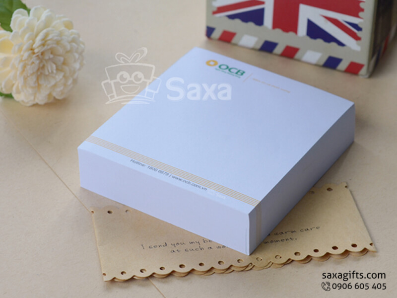 Sổ note gáy dán khổ vuông 6.5*6.5 cm của OCB