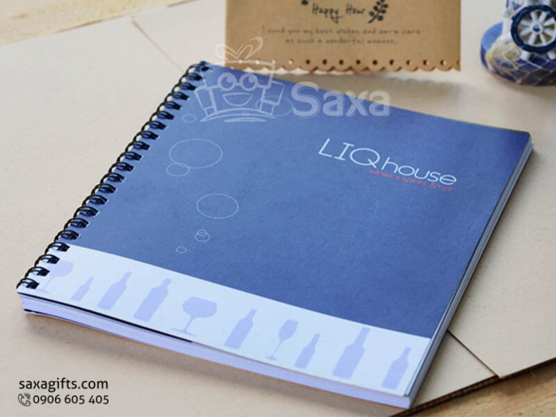 Sổ note lò xo khổ A5 in ấn giá rẻ - SNL005