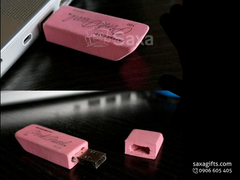 USB cao su 3D mô hình cục gôm