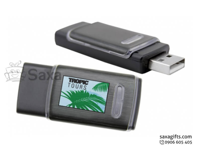 Usb nhựa nắp rời có viền sáng đèn ở thân – UN031