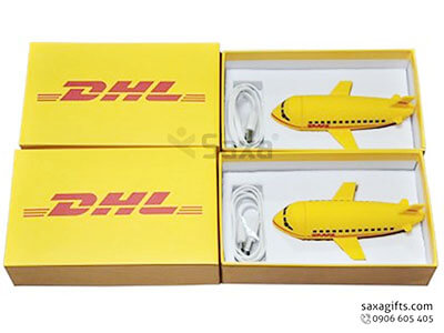 Pin sạc dự phòng in logo mô hình máy bay DHL