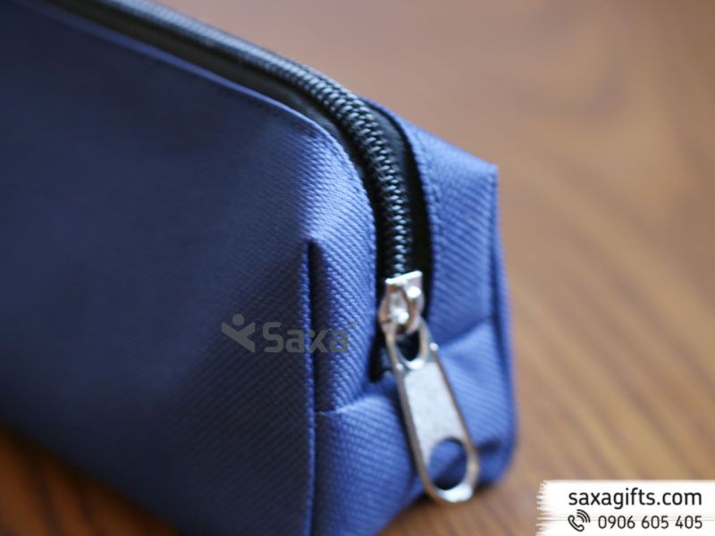 The pen case made by 420PVC fabric with blue color – Sample 1