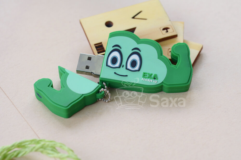 Usb vỏ cao su làm theo mẫu nắp rời hình đám mây