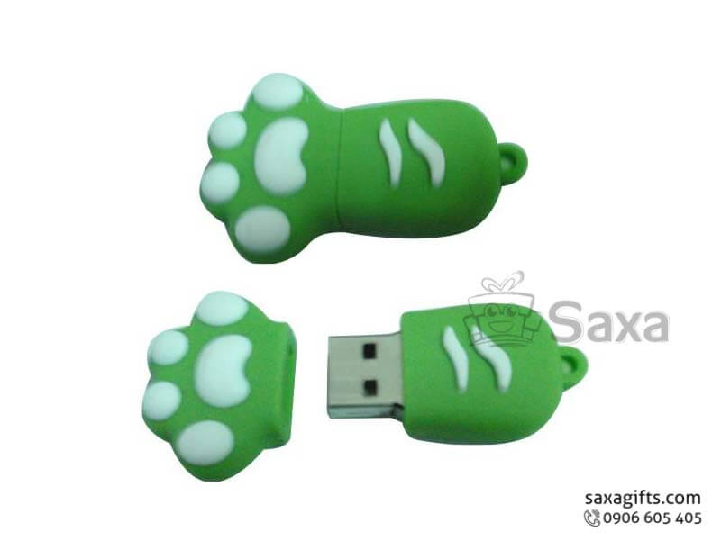 Usb cao su hình bàn chân mèo ngộ nghĩnh