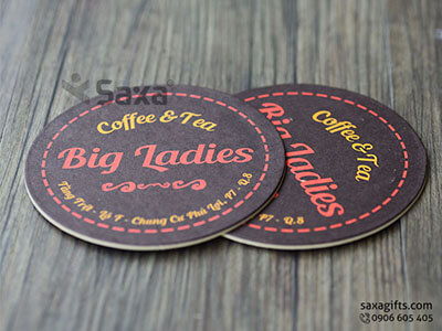 Lót ly giấy in logo Coffee & Tea Big Ladies