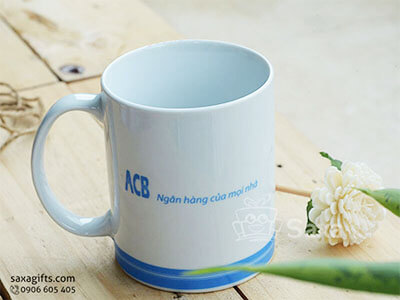 Ly sứ in logo ACB Bank Minh Long 520 ml