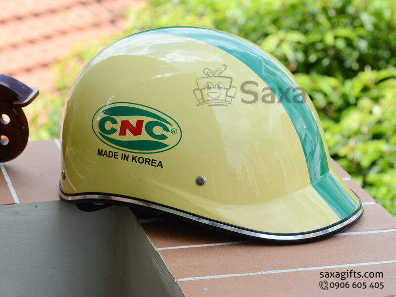 Mũ bảo hiểm in logo quảng cáo thiết kế vành đúc form nửa đầu của CNC