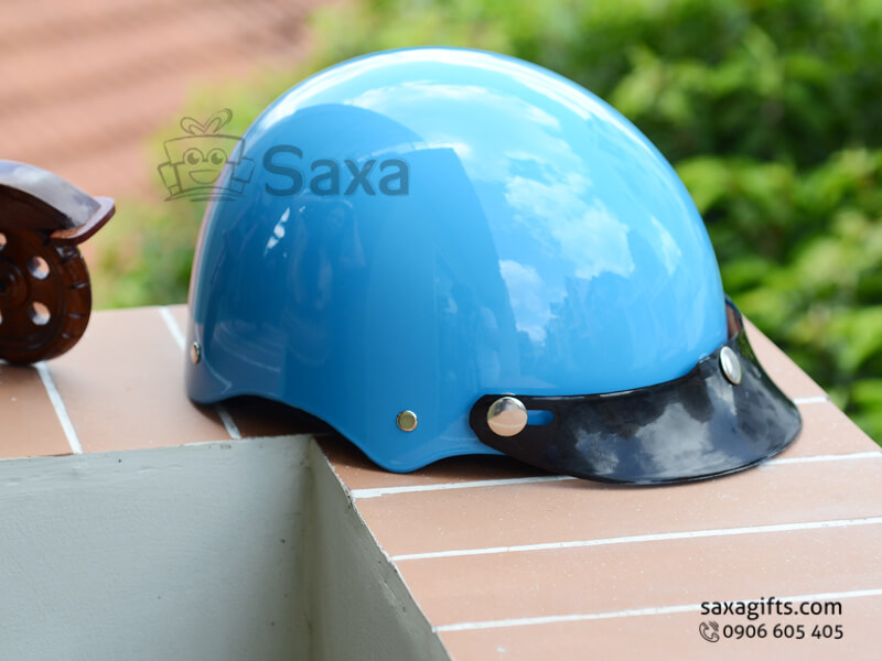 Mũ bảo hiểm in logo quảng cáo cho trẻ em lưỡi trai tháo lắp