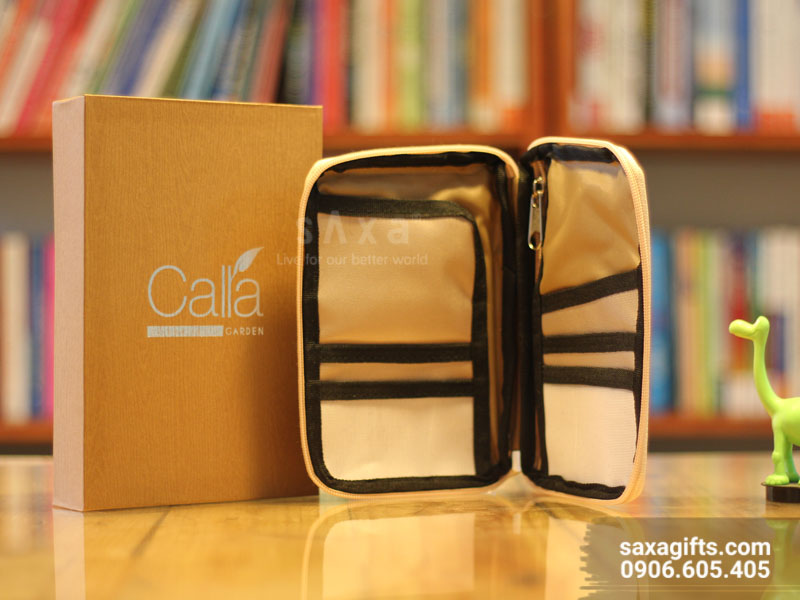 Túi vải dù in logo đựng passport nhỏ gọn