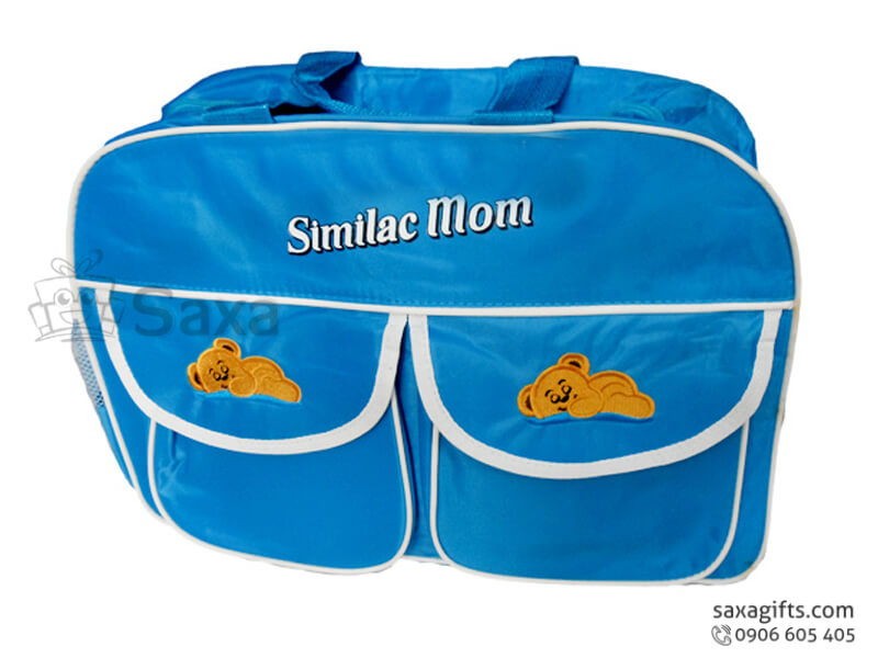 Túi du lịch in logo dùng đựng đồ trẻ em có nhiều ngăn