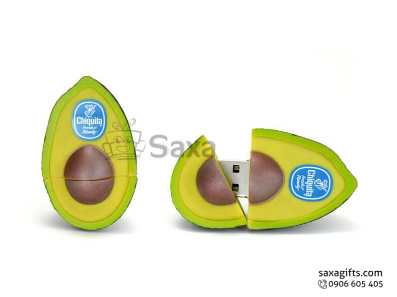 USB cao su làm theo mẫu 3D mô hình quả bơ