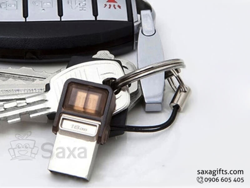 Usb on the go in logo nắp trượt bằng nhựa nhỏ gọn