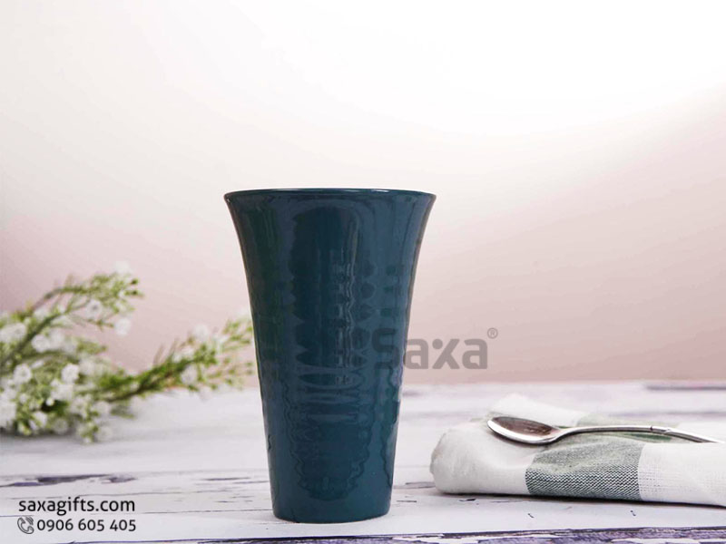 Ly sứ Bát Tràng dáng cao hình V, dung tích 350 ml