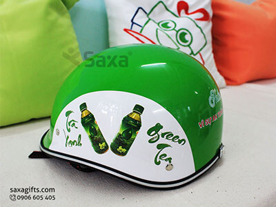 Mũ bảo hiểm quảng cáo – In logo Trà xanh Green Tea