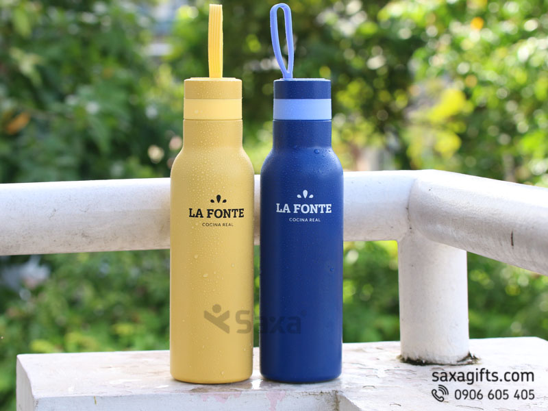 Bình Giữ Nhiệt La Fonte 500ml quai xách silicon