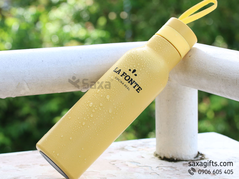 Bình Giữ Nhiệt La Fonte 500ml quai xách silicon