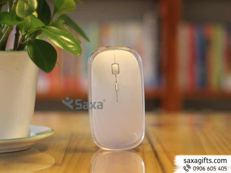Chuột không dây màu trắng quà tặng