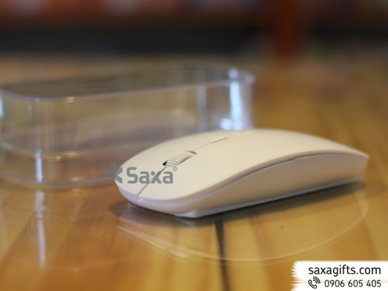 Chuột không dây màu trắng quà tặng
