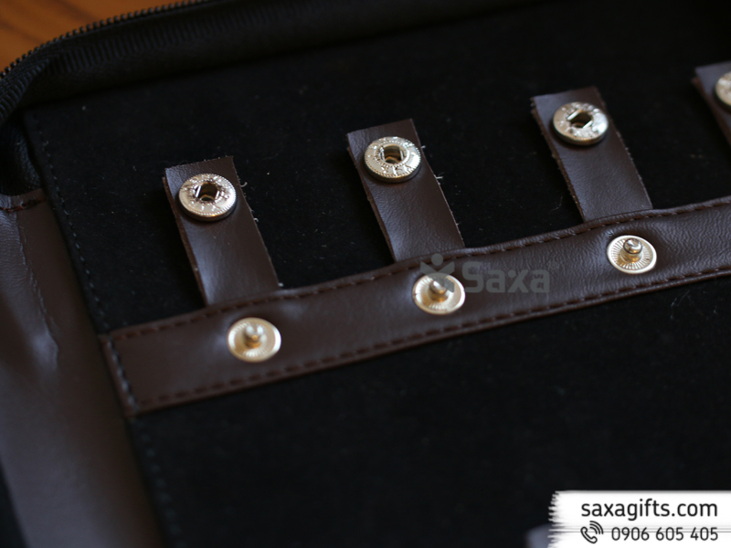 Bìa móc khóa có dây kéo