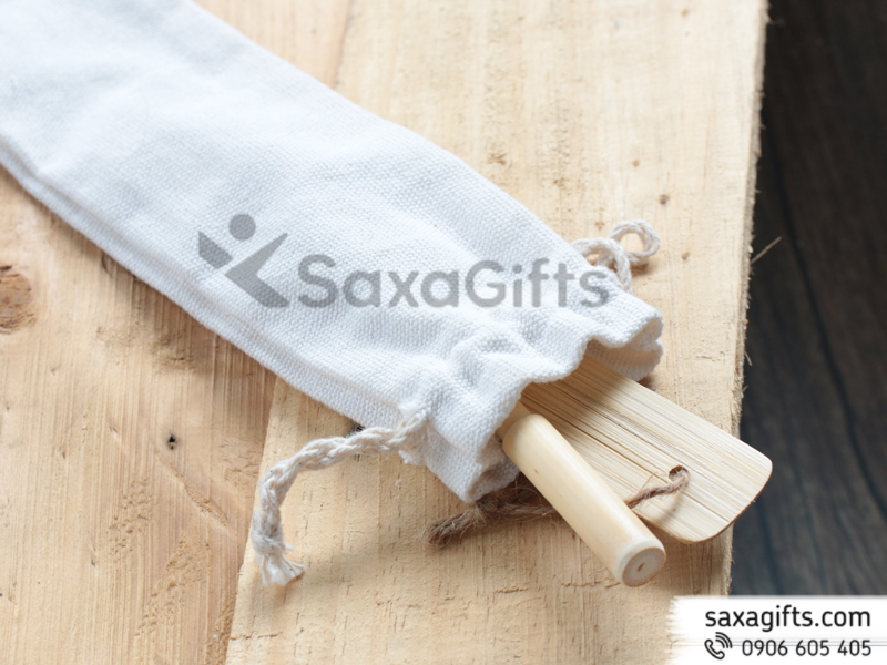 Bộ quà tặng Bút Tre nắp rời và Thước (bookmark) Tre – Set 7
