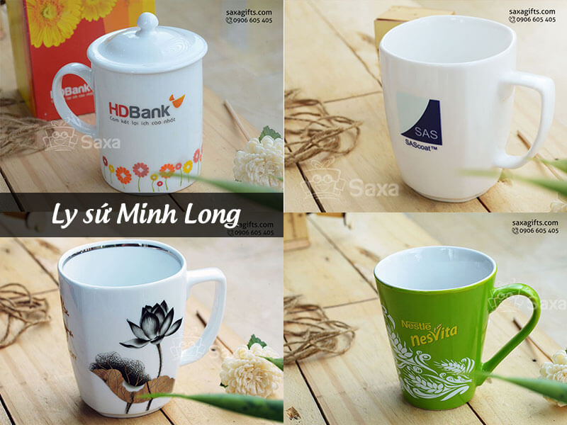 Ly sứ quà tặng – 3 thương hiệu Ly Sứ cao cấp để khách in logo