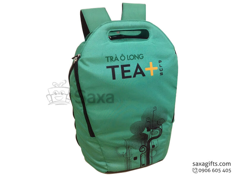 Balo laptop in logo Trà Ô Long Tea Plus 3 màu chất liệu vải dù
