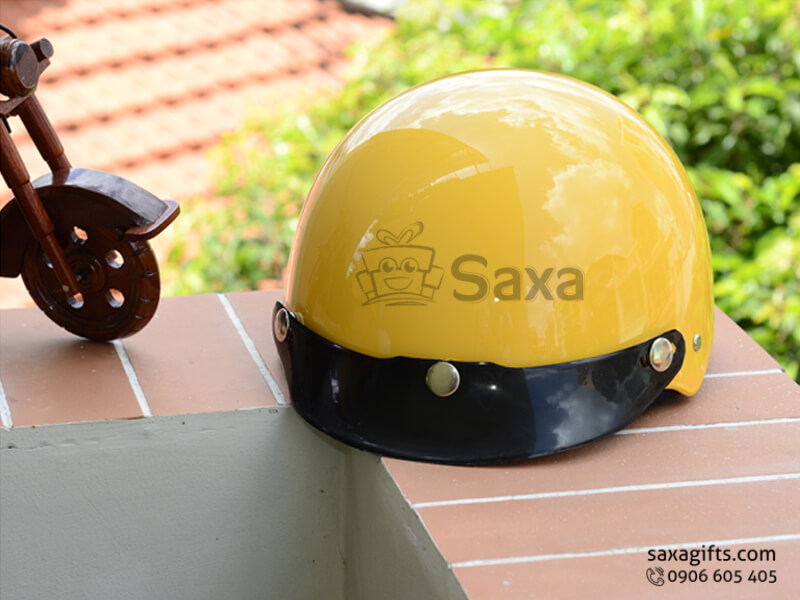 Mũ bảo hiểm in logo quảng cáo cho trẻ em lưỡi trai tháo lắp