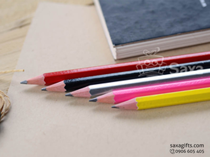 Bút chì in logo thân lục giác giá rẻ