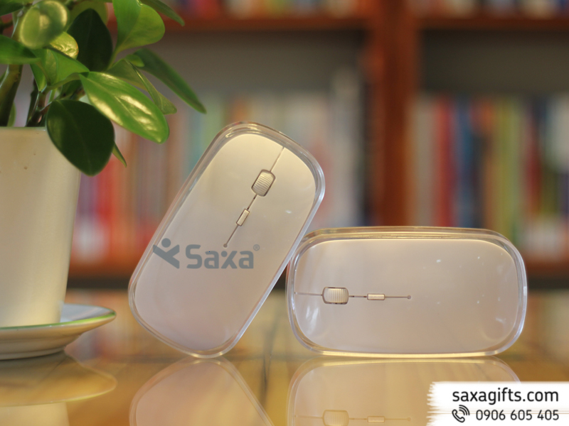 Chuôt không dây màu trắng quà tặng