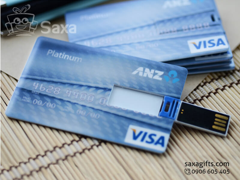 USB thẻ nhựa in logo ANZ (Card USB)