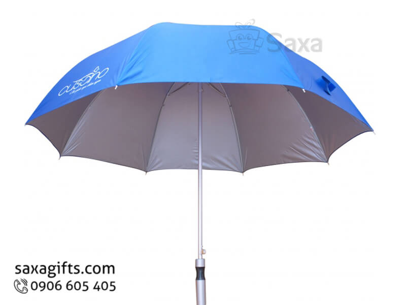 Dù cầm tay in logo cán thẳng 2 ya khung kèo nhập khẩu