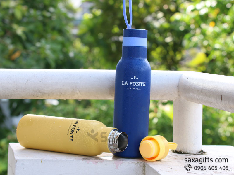 Bình Giữ Nhiệt La Fonte 500ml quai xách silicon