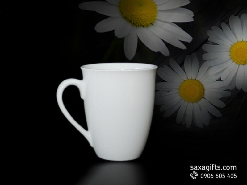 Ly sứ trắng Minh Long Daisy dung tích 0.45l
