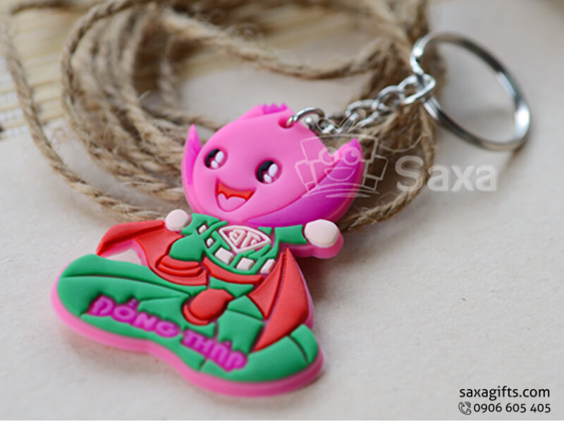 Móc khóa cao su in logo theo yêu cầu