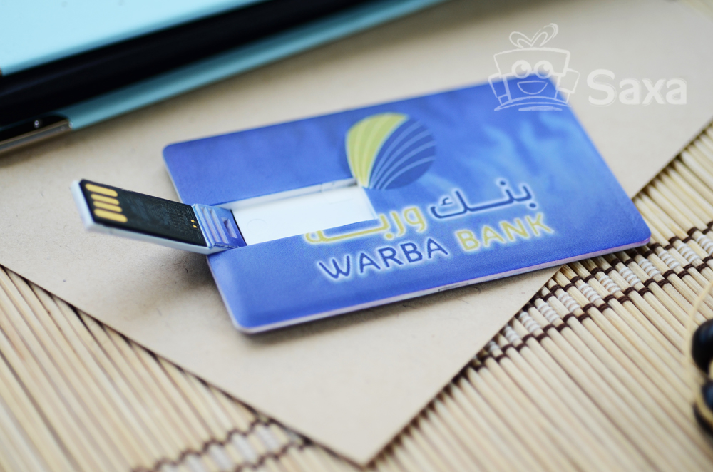 Usb thẻ nhựa namecard in logo Warba Bank